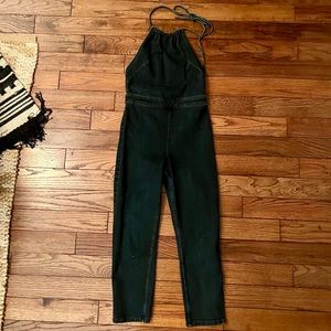 Free People denim jumpsuit / tighter fit / size 6